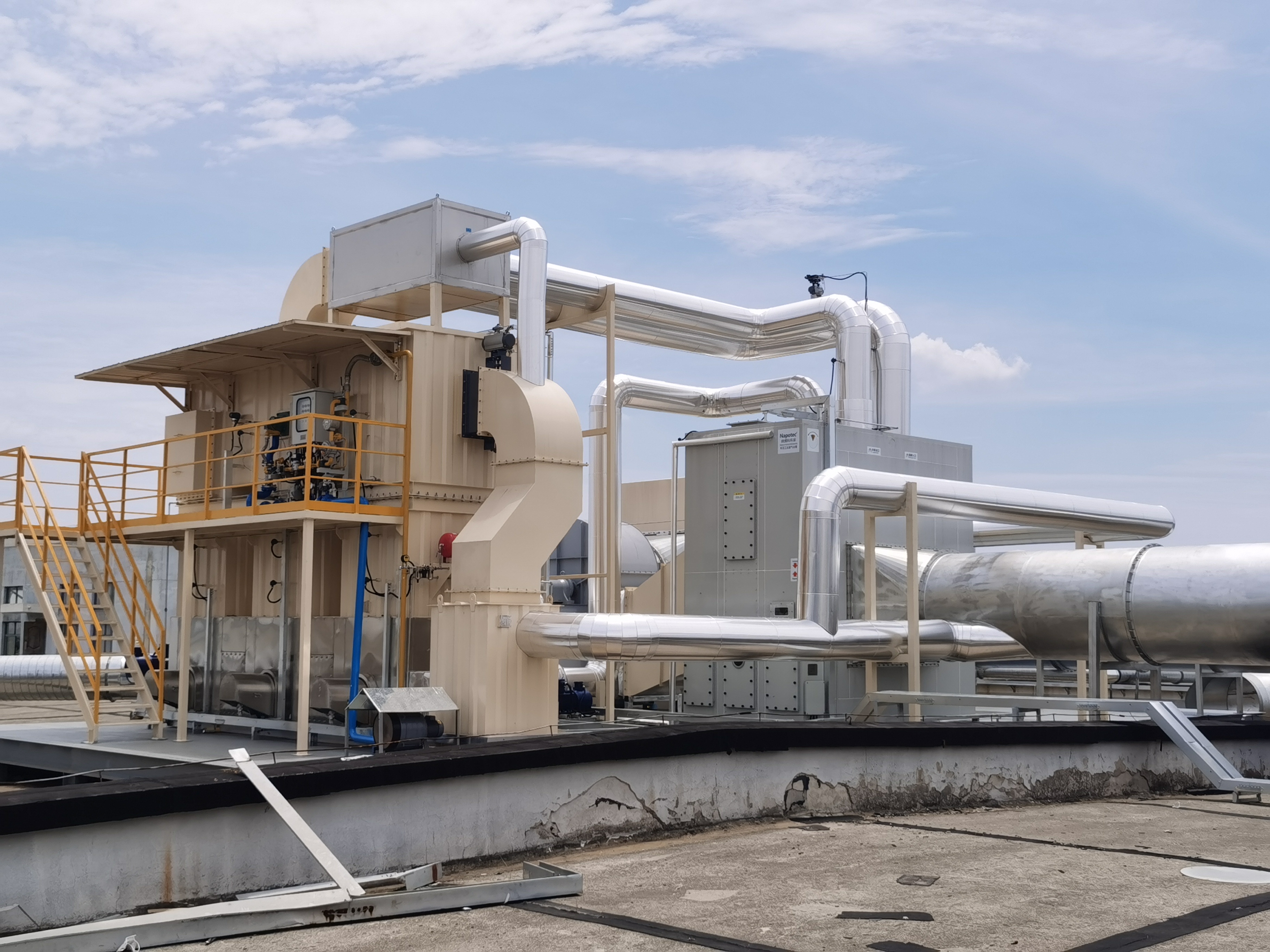 沸石濃縮轉(zhuǎn)輪裝置+(RTO)蓄熱式焚燒爐 沸石轉(zhuǎn)輪+RTO